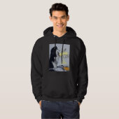 Husky op de drums hoodie (Voorkant volledig)