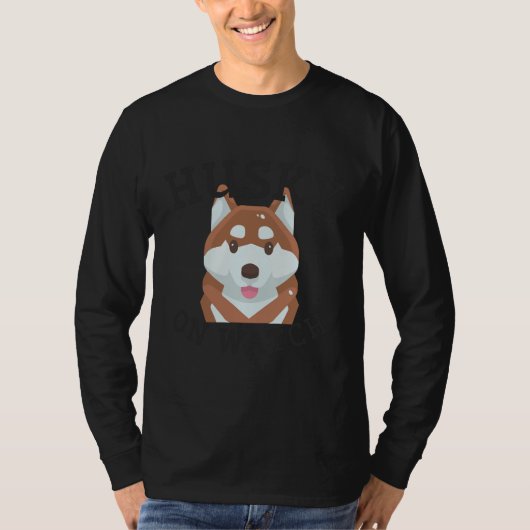Husky op horloge Essential T-shirt (Voorkant)