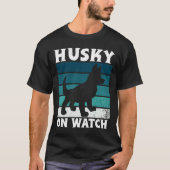Husky op horloge Essential T-shirt (Voorkant)