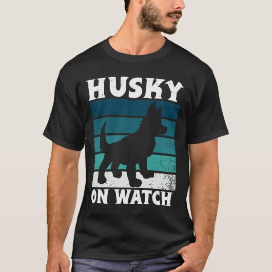Husky op horloge Essential T-shirt (Voorkant)