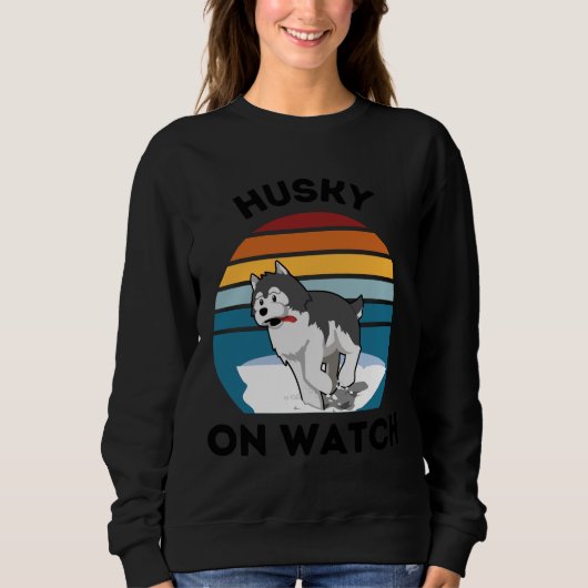 Husky op wacht trui (Voorkant)