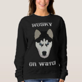 Husky op wacht trui (Voorkant)