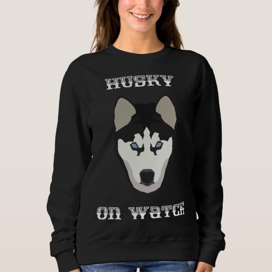 Husky op wacht trui (Voorkant)