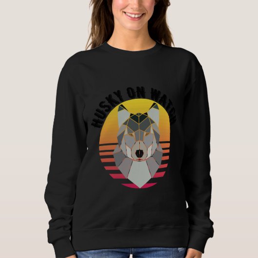 Husky op wacht trui (Voorkant)