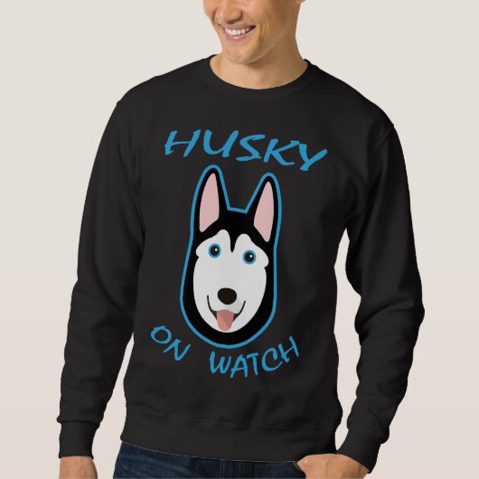 Husky op wacht trui (Voorkant)