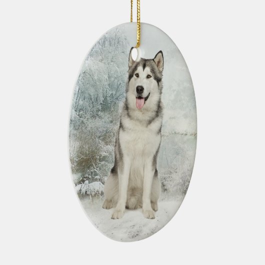 Husky Ornament (Rechts)