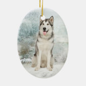 Husky Ornament (Achterkant)