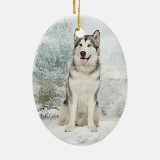 Husky Ornament (Achterkant)