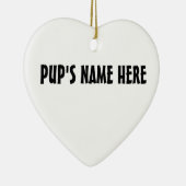 Husky Ornament Personalized Decoration (Rechts)