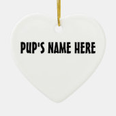 Husky Ornament Personalized Decoration (Voorkant)