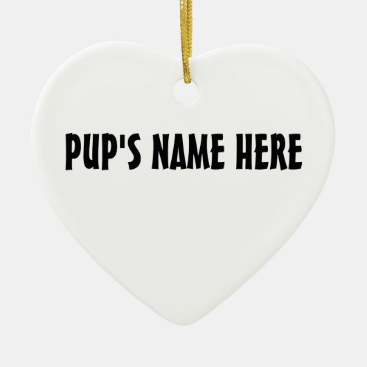 Husky Ornament Personalized Decoration (Voorkant)