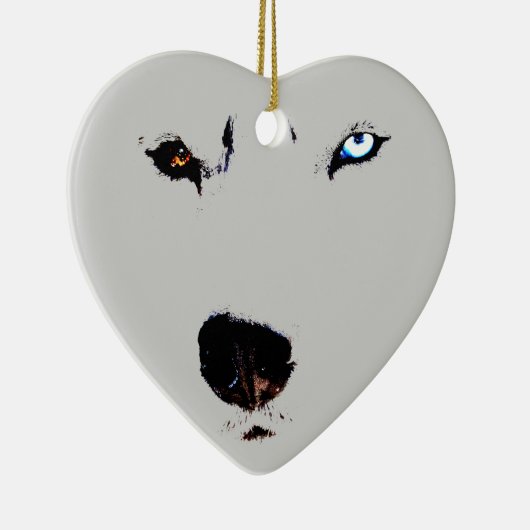 Husky Ornament Personalized Husky Eyes Gifts (Rechts)