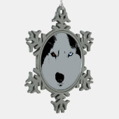 Husky Ornament Personalized Sled Dog Decoration (Links)