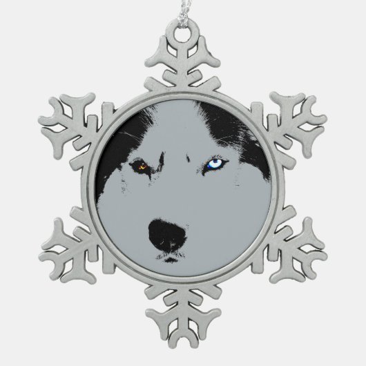 Husky Ornament Personalized Sled Dog Decoration (Voorkant)