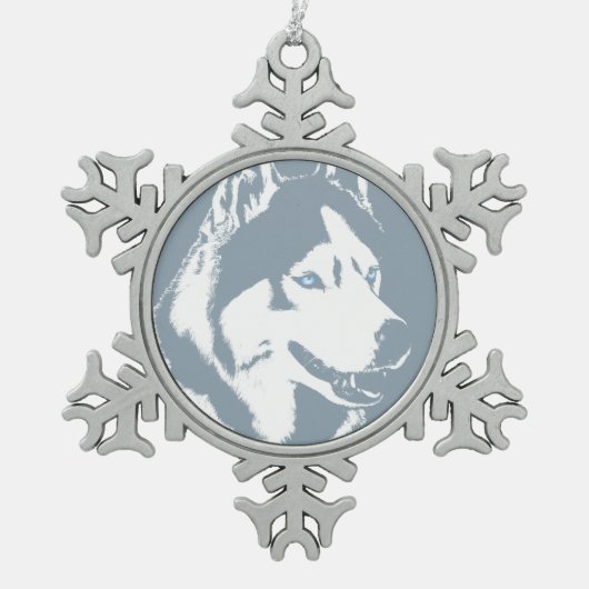 Husky Ornament Personalized Sled Dog Decoration (Voorkant)