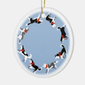 Husky Ornament Personalized Sled Dog Decoration (Links)