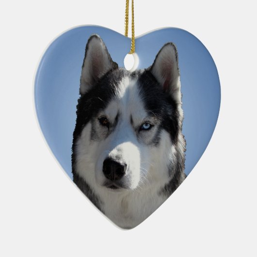 Husky Ornament Personalized Sled Dog Decoration (Rechts)