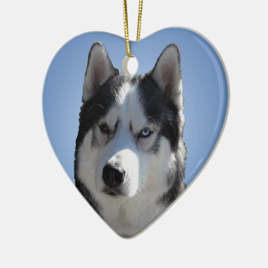 Husky Ornament Personalized Sled Dog Decoration (Links)