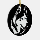Husky Ornament Personalized Sled Dog Decoration (Rechts)
