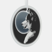 Husky Ornament Personalized Wolf Dog Decoration (Voorkant Rechts)