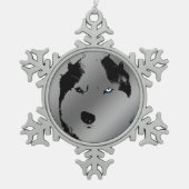 Husky Ornament Siberian Husky Holiday Decoration (Voorkant)