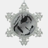 Husky Ornament Siberian Husky Holiday Decoration (Voorkant)