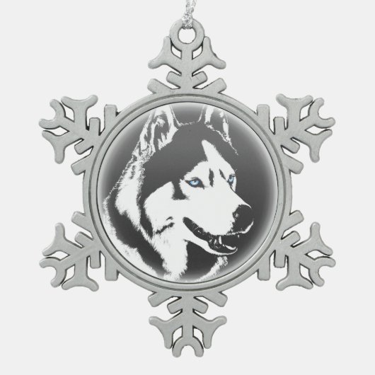 Husky Ornament Siberian Husky Holiday Decoration (Voorkant)