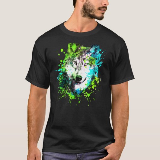 Husky Painting Wolves T-shirt (Voorkant)