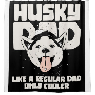 Husky Pap Als een gewone Pap Alleen Cooler Douchegordijn