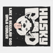 Husky Pap Als een gewone Pap Alleen Cooler Fleece Deken (Voorkant (Horizontaal))