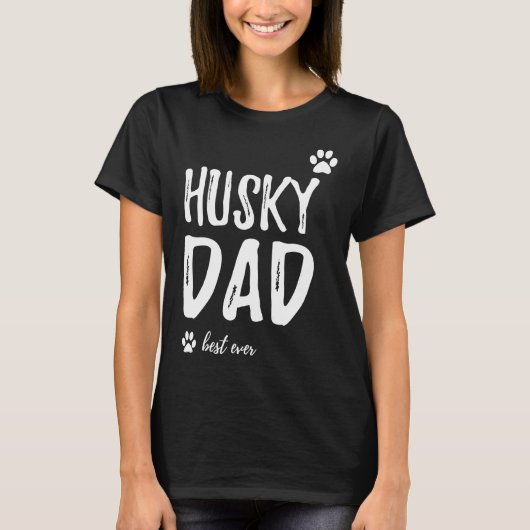 Husky Pap Beste Ooit Idee T-shirt (Voorkant)