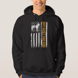Husky Pap Ever American Flag Hoodie