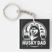 Husky Pap Gift Hond Eigenaar Siberische Huskies Va Sleutelhanger (voorkant)