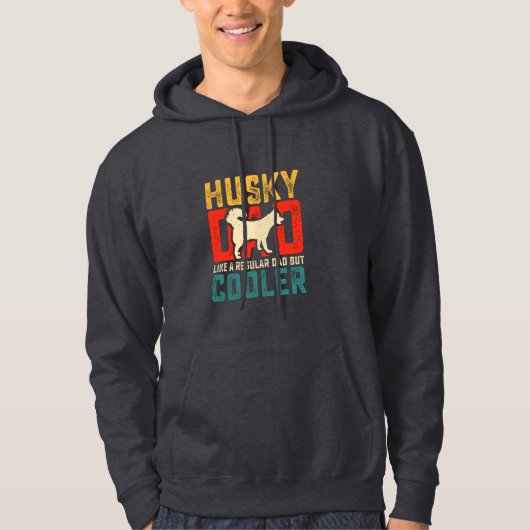 Husky Pap, Reguliere Pap Verhoogd naar Coolness Gr Hoodie (Voorkant)