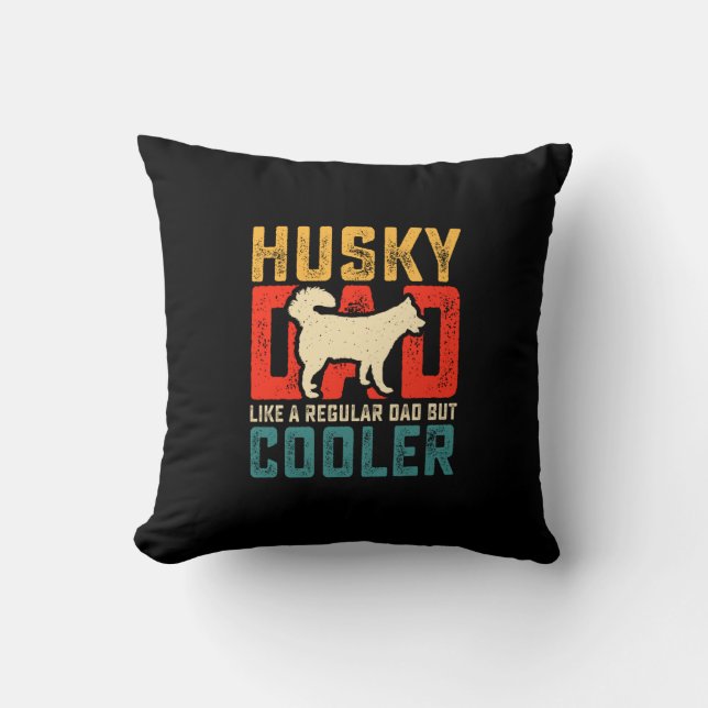 Husky Pap, Reguliere Pap Verhoogd naar Coolness Gr Kussen (Voorkant)
