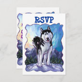 Husky Party Center RSVP-kaarten RSVP Kaartje (Voorkant / Achterkant)