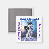 Husky Party Centre Magneet (Voorkant / Achterkant)