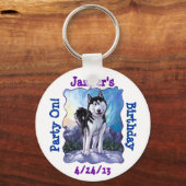 Husky Party Centre Sleutelhanger (Voorkant)