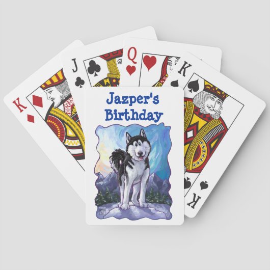 Husky Party Centre Speelkaarten (Achterkant)