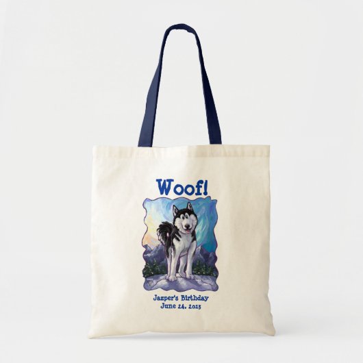 Husky Party Centre Tote Bag (Voorkant)