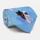 Husky Pattern Stropdas (Opgerold)