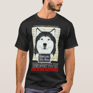 Husky Personal Stalker zal je overal volgen T-shirt