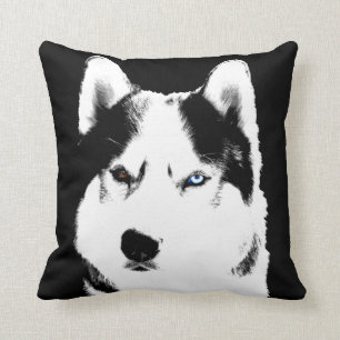 Husky Pillow Siberian Husky Malamute Pillow Gifts Kussen