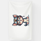 Husky Pilot Hondenliefhebber Malamute Spandoek (Verticaal)