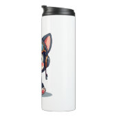 Husky Pilot Hondenliefhebber Malamute Thermosbeker (Geroteerd rechts)