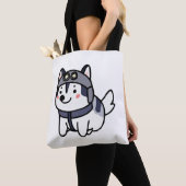 Husky Pilot Hondenliefhebber Malamute Tote Bag (Dichtbij)