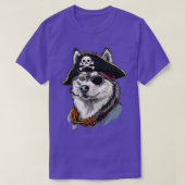 Husky Pirate Captain T-shirt (Design voorkant)