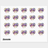 Husky Pirate Hart Sticker (Vel)