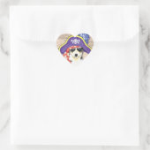 Husky Pirate Hart Sticker (Tas)