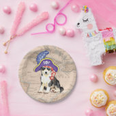Husky Pirate Papieren Bordje (Feest)
